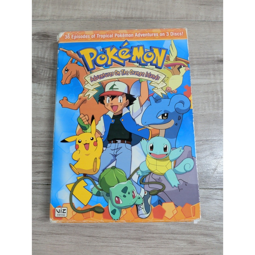 Pokemon - Adventures on the Orange Islands - 36 Episodes (3-Disc DVD set, 2008)